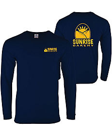 Promotional Apparel | Custom Promotional Clothing: Screen Printed 100% Cotton Long Sleeve T-Shirt